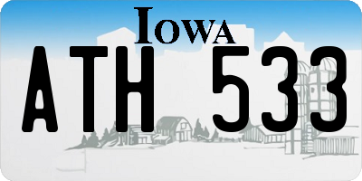 IA license plate ATH533