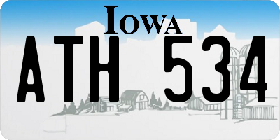 IA license plate ATH534