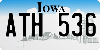 IA license plate ATH536