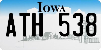 IA license plate ATH538