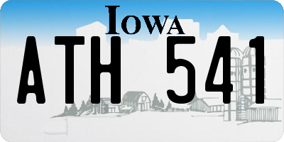 IA license plate ATH541