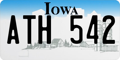 IA license plate ATH542