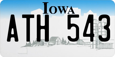 IA license plate ATH543