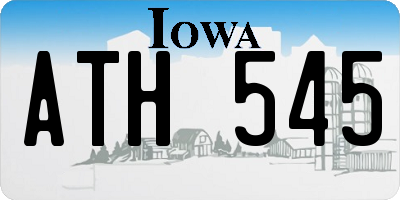 IA license plate ATH545