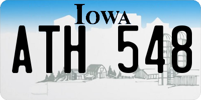 IA license plate ATH548