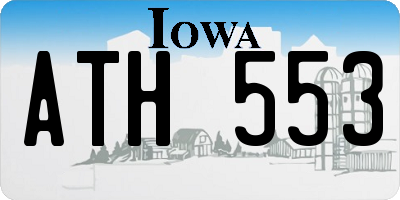 IA license plate ATH553
