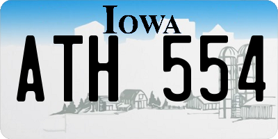 IA license plate ATH554