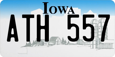 IA license plate ATH557