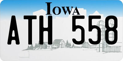 IA license plate ATH558