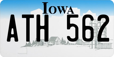 IA license plate ATH562