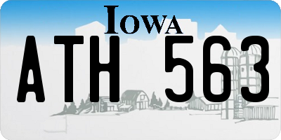 IA license plate ATH563