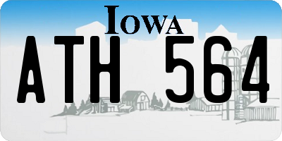 IA license plate ATH564