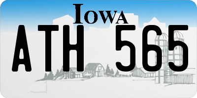 IA license plate ATH565