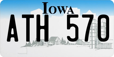 IA license plate ATH570
