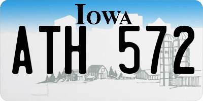 IA license plate ATH572
