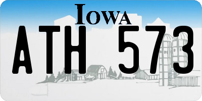 IA license plate ATH573