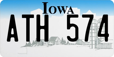 IA license plate ATH574