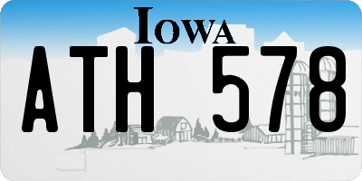 IA license plate ATH578
