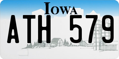 IA license plate ATH579