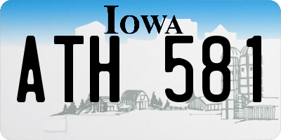IA license plate ATH581