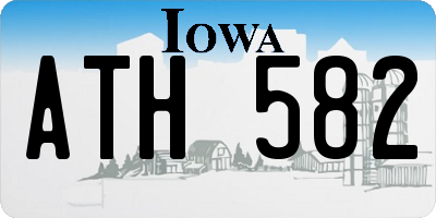 IA license plate ATH582