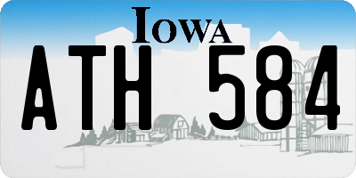 IA license plate ATH584