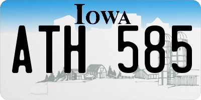 IA license plate ATH585