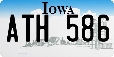 IA license plate ATH586