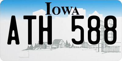 IA license plate ATH588