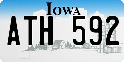 IA license plate ATH592