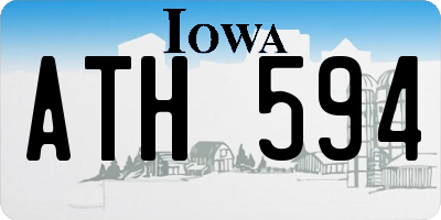 IA license plate ATH594