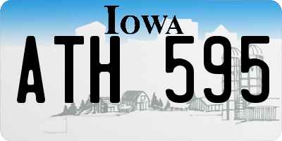 IA license plate ATH595