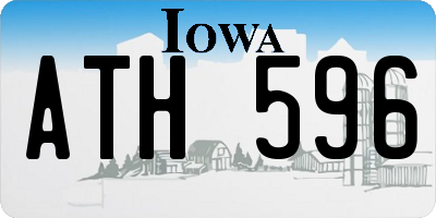 IA license plate ATH596