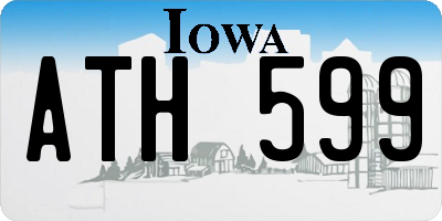 IA license plate ATH599