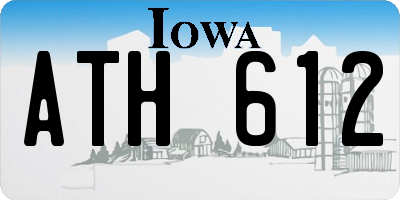 IA license plate ATH612