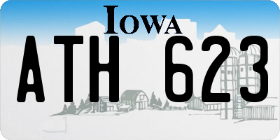 IA license plate ATH623