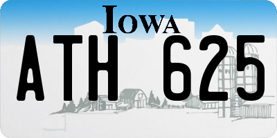 IA license plate ATH625