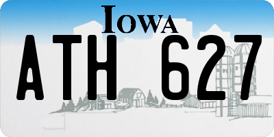 IA license plate ATH627