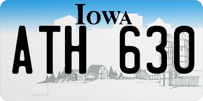 IA license plate ATH630