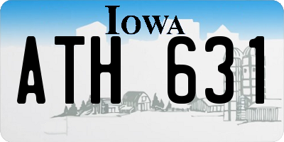 IA license plate ATH631
