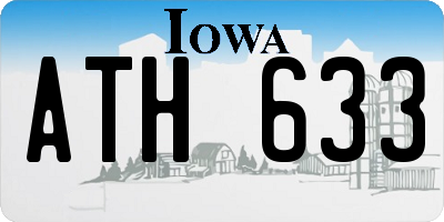 IA license plate ATH633