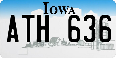 IA license plate ATH636