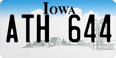 IA license plate ATH644