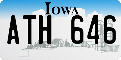 IA license plate ATH646
