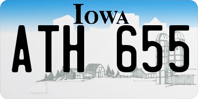 IA license plate ATH655