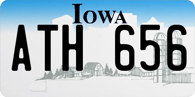 IA license plate ATH656
