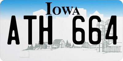IA license plate ATH664