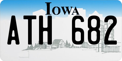 IA license plate ATH682