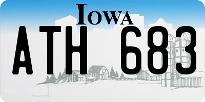 IA license plate ATH683