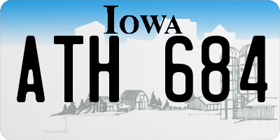 IA license plate ATH684